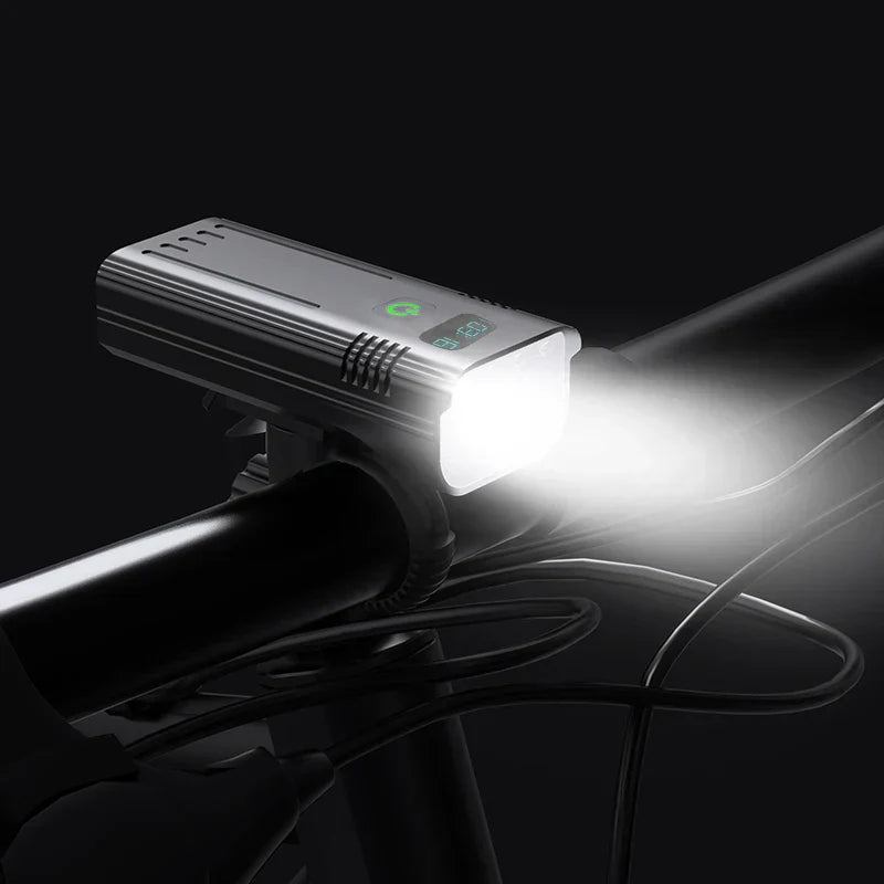 LuminousRide - Phare Vélo Rechargeable 5000 Lumens 12 LED