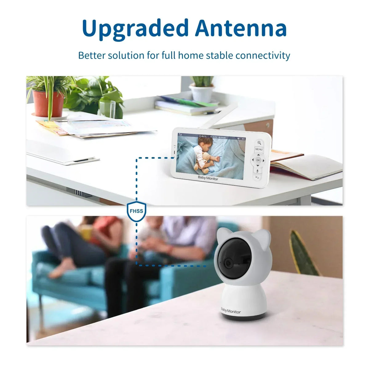 BabySafe Camera - HD Video Baby Monitor with 5-Inch Screen