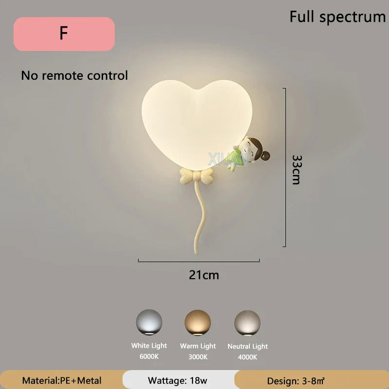 LoveLicht - Pink Cloud LED Wall Light for Kids' Room