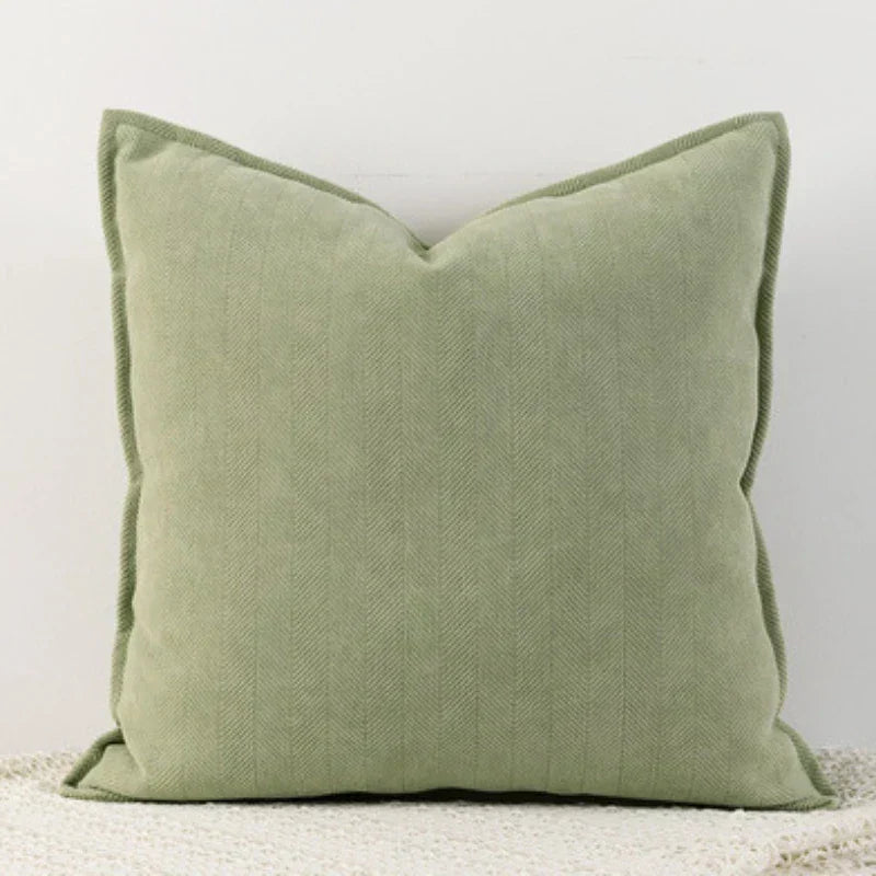 DuneWeave - Solid Color Chenille Cushion Cover for a Warm Interior