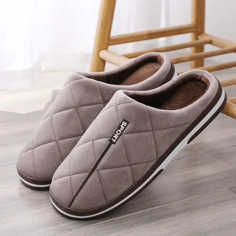 Cozy Cushions - Soft Cotton Slippers for Large Sizes