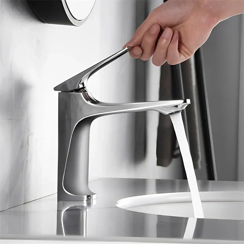 PivotFlow - Elegant Single Lever Bathroom Faucet