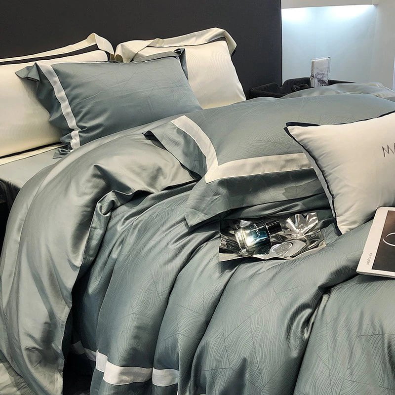 Serene Escape - Luxury Egyptian Cotton Duvet Cover Set