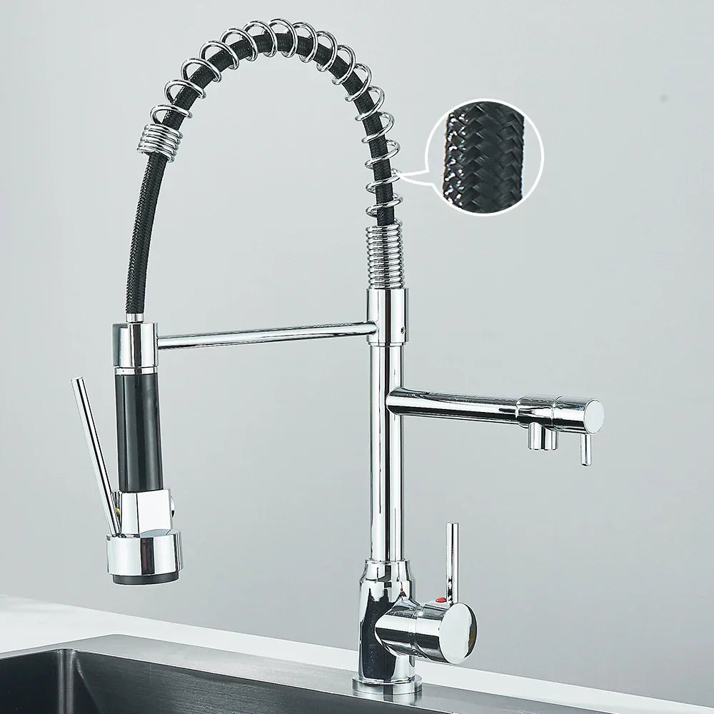 FlexiSpray - Modern Kitchen Faucet with Flexible Spout