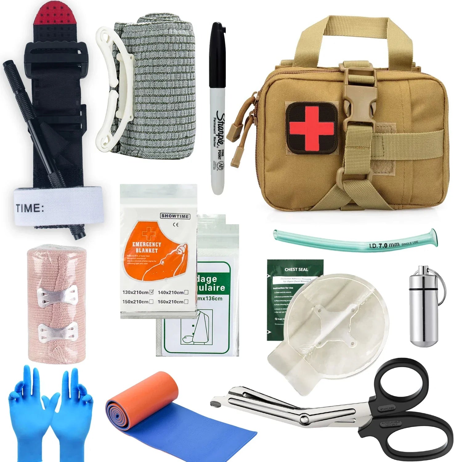 MedShield - Trousse de premiers secours complète pour traumatismes