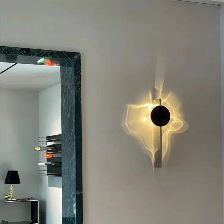 RippleGlow - Applique Murale Rotative de Luxe pour le Salon