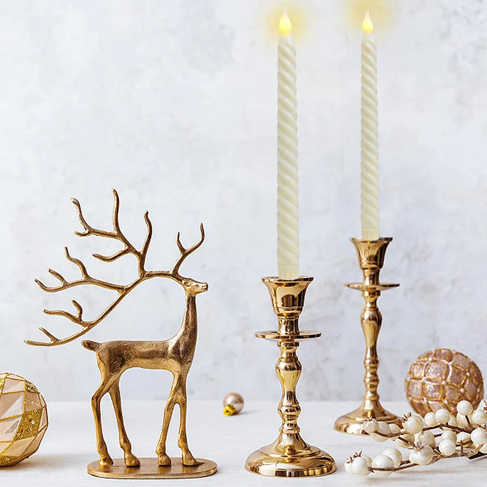 Candlestick - Elegant Long LED Candles with 3D Wick