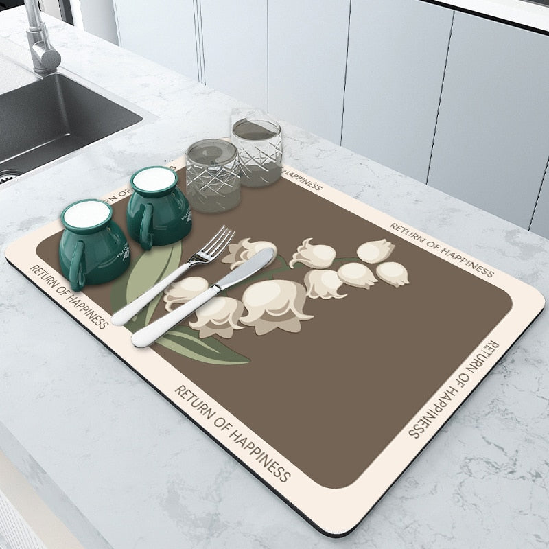 Absorbmat Premium - The Perfect Kitchen Mat for Beautifully Dry Dishes
