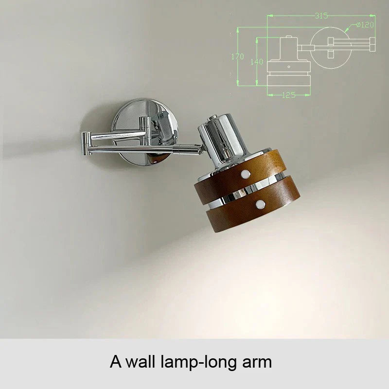 TelescopicLamp - Adjustable Retro Wall Light with Reading Arm