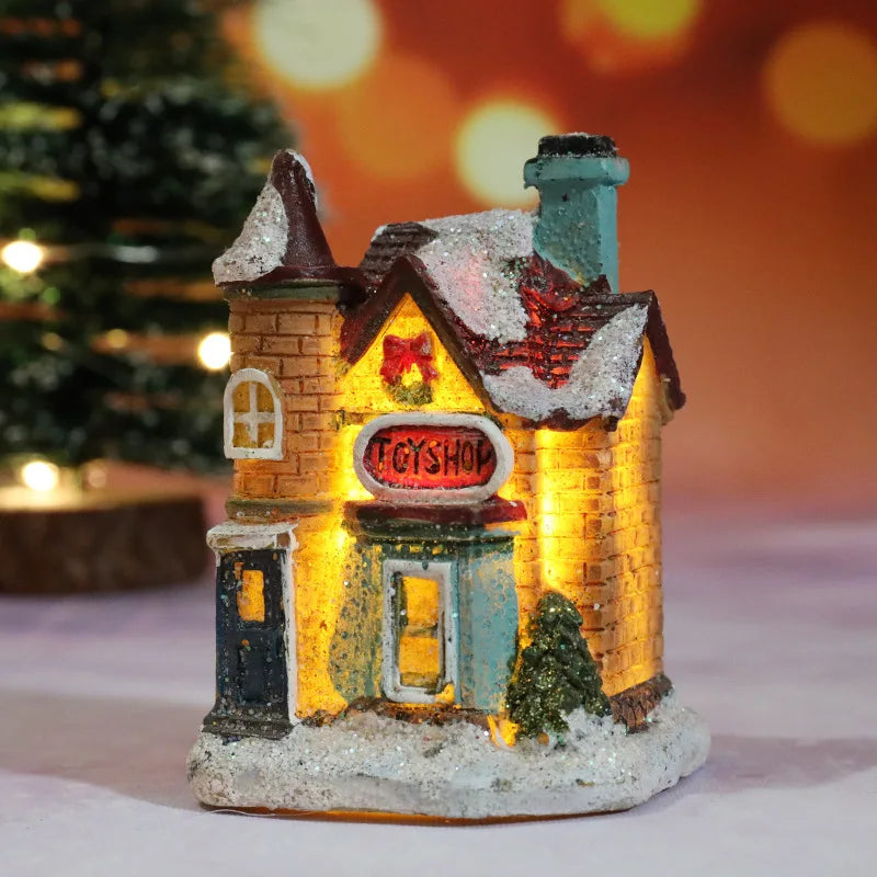 ChaletGlow Lights - LED Light-Up Christmas Chalet Decor