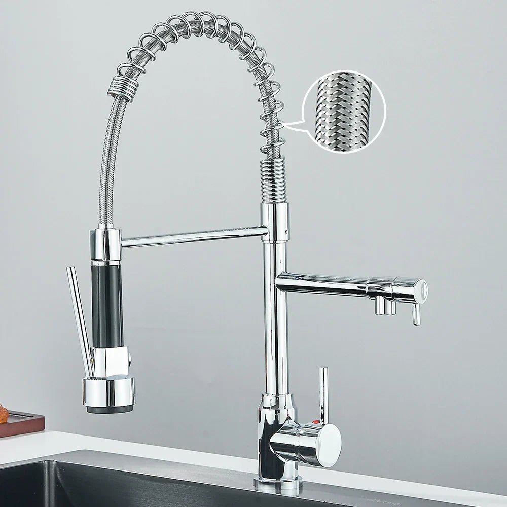 FlexiSpray - Modern Kitchen Faucet with Flexible Spout
