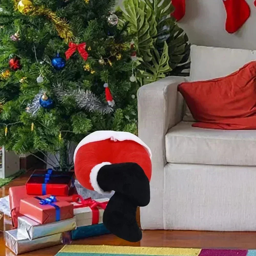 SantaLegs - Hanging Plush Santa Claus Legs