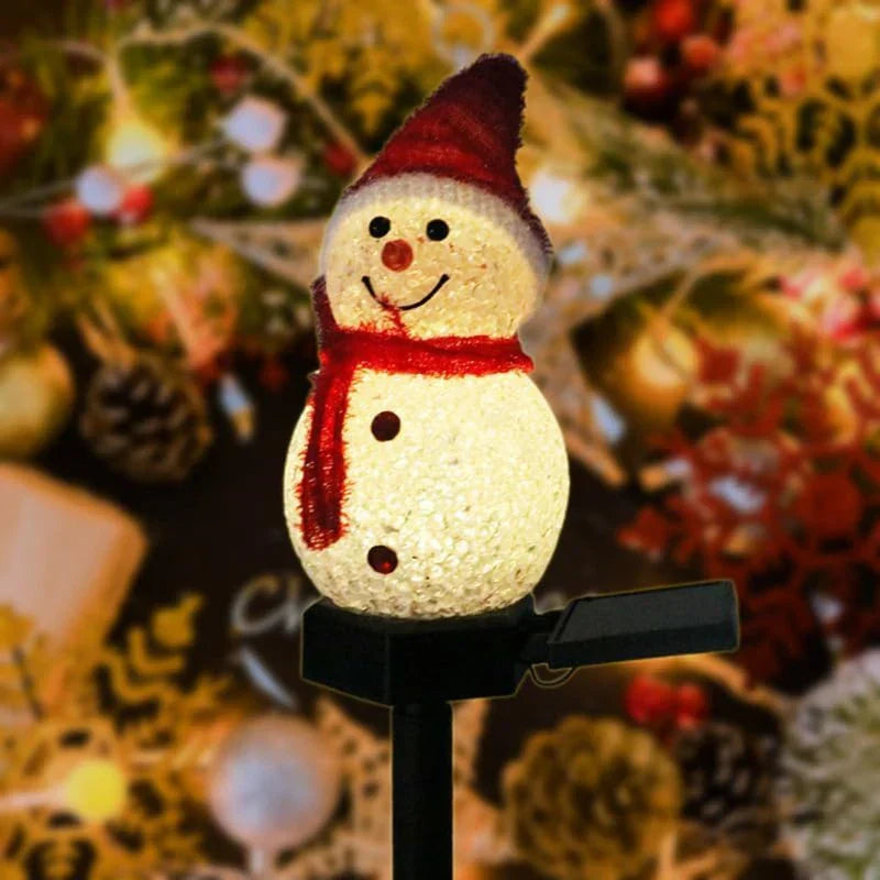 SoleilNeige - LED Snowman Lamp for Garden and Patio