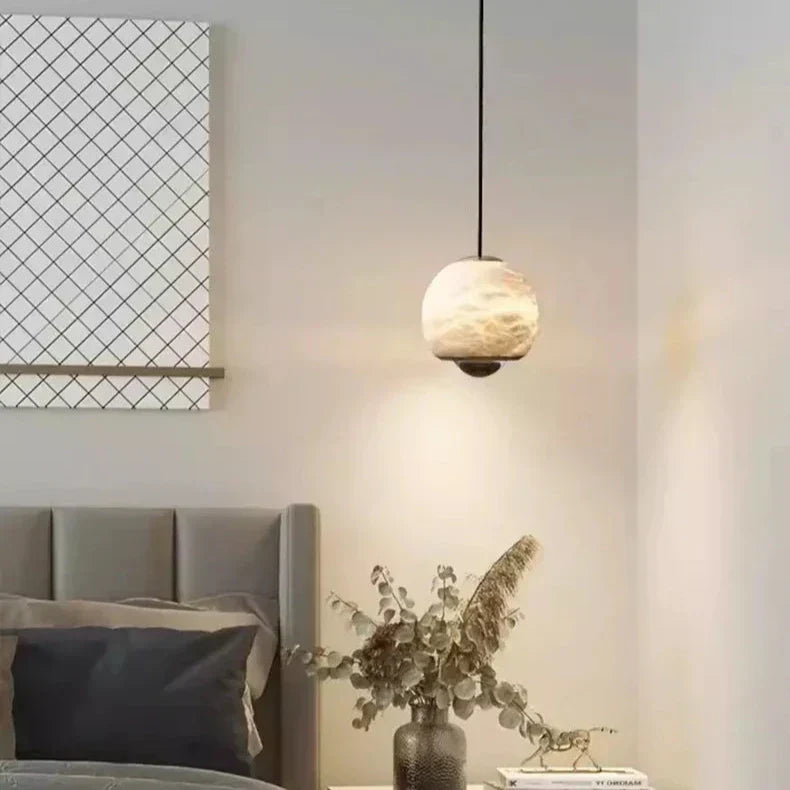LumiereNordique - Scandinavian Marble and Alabaster Pendant Light