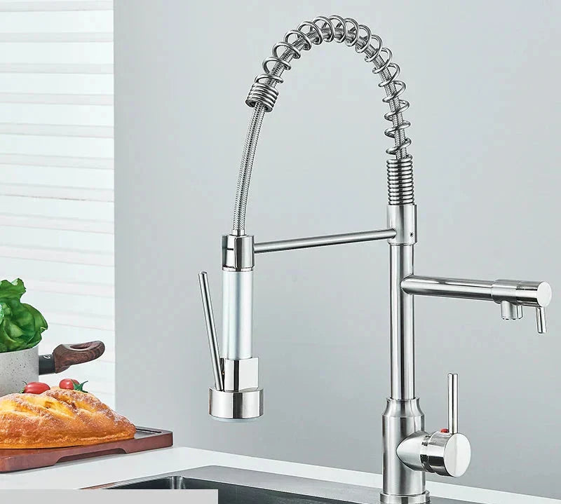 MixMaster - Robinet de cuisine flexible rotatif à 360°