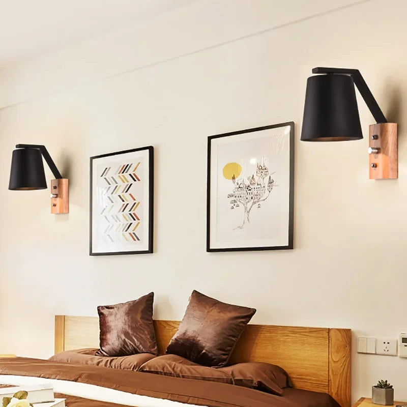 WoodGlow Light - Wooden LED Wall Sconce for Bedroom
