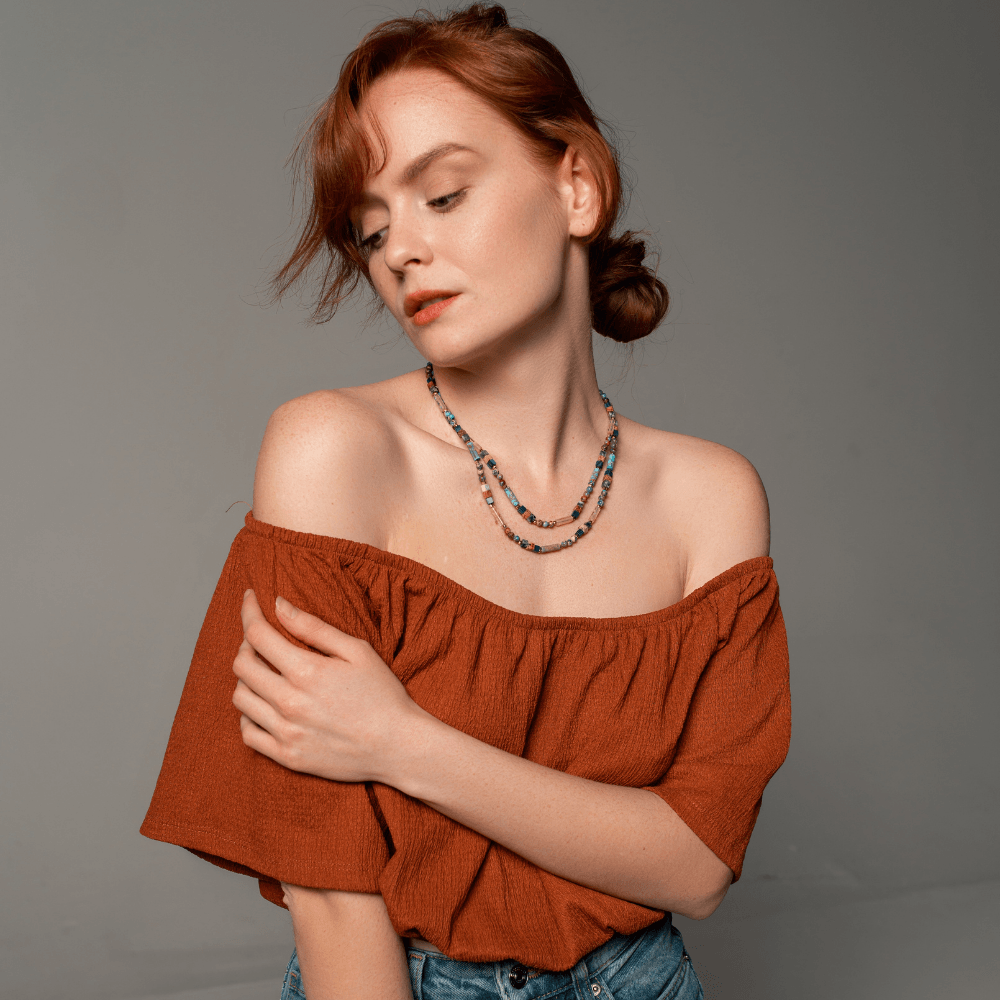 GemGlow - Semi-Precious Stone Choker Necklace