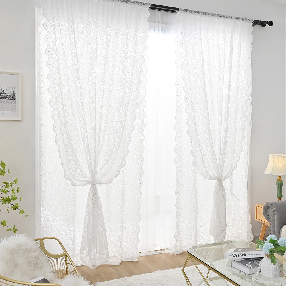EleganceSheer - Light, Sheer White Curtains for Windows