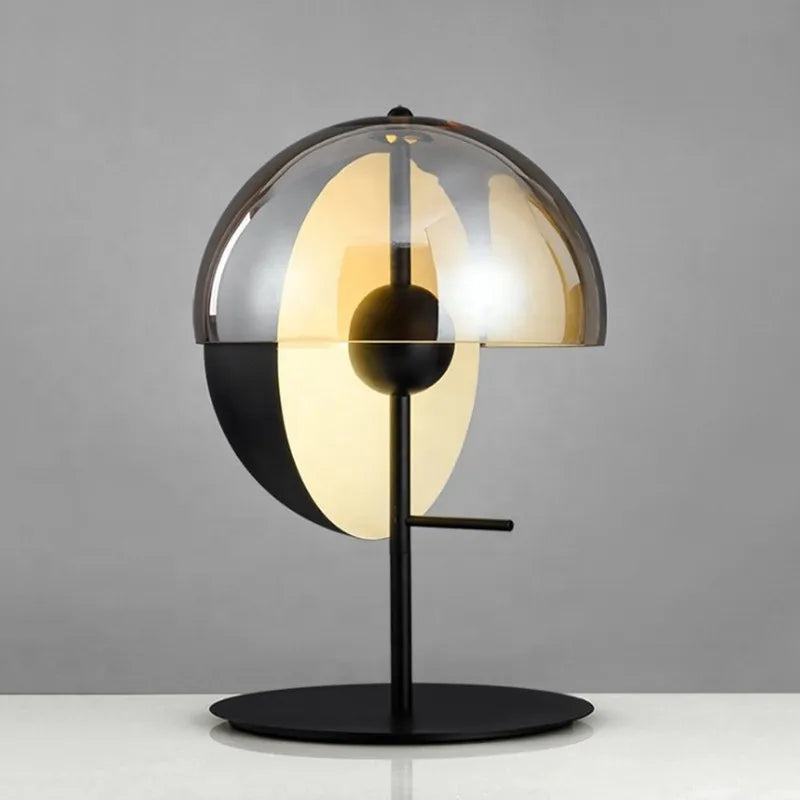 Zavrik - Glass and Metal Designer Table Lamp
