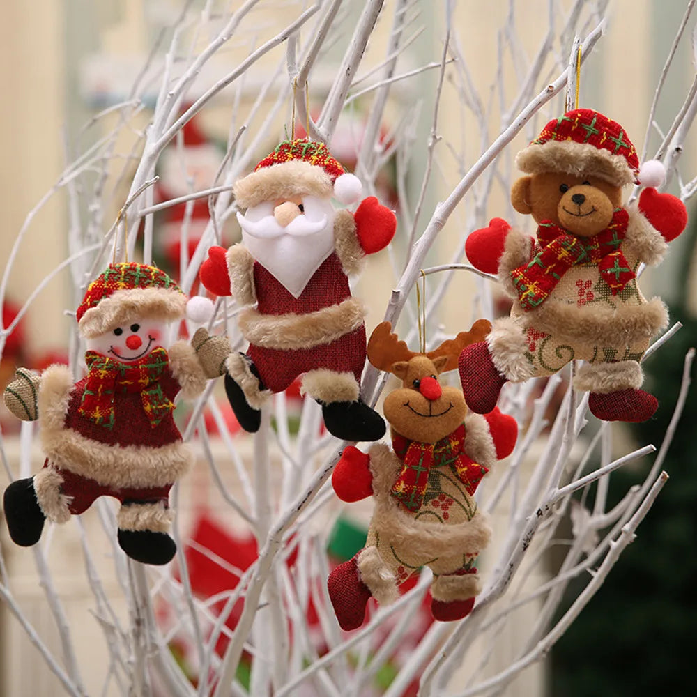 Magical Christmas - Set of 4 Festive Christmas Tree Ornaments