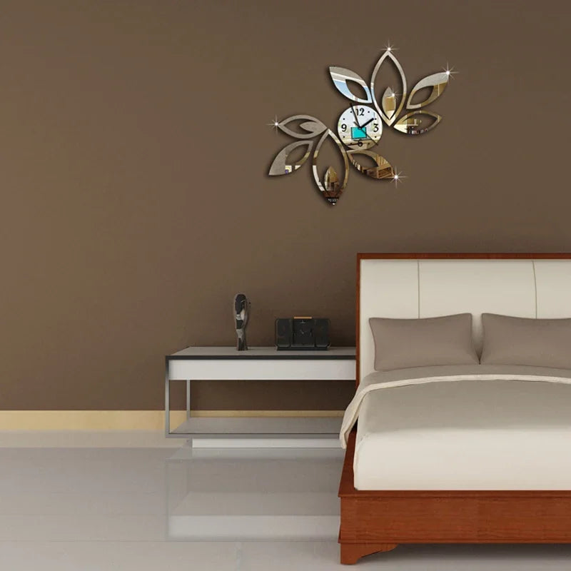 DecoTime Clock - Horloge Murale 3D en Acrylique au Design Moderne
