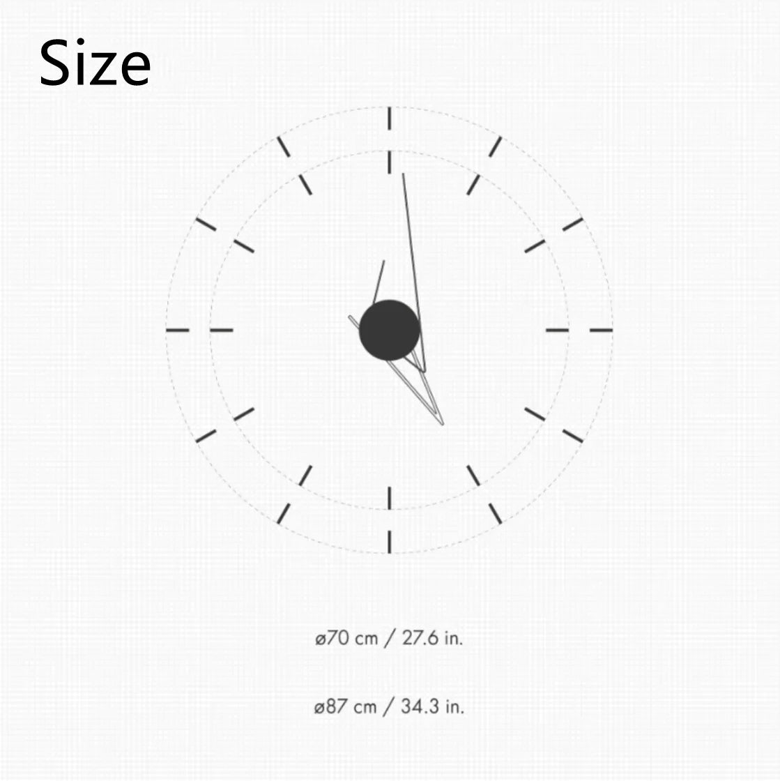 Oslento - Minimalist Silent Wall Clock