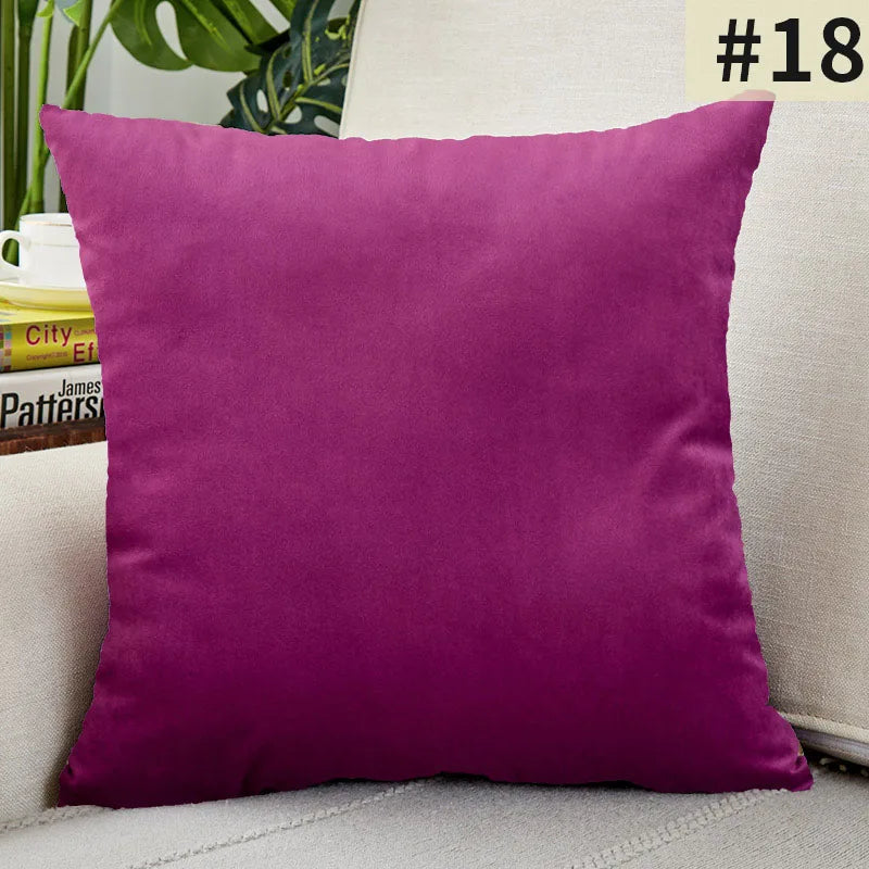 VelvetChic Cushion Cover - Solid Velvet Cover for a Luxurious Interior