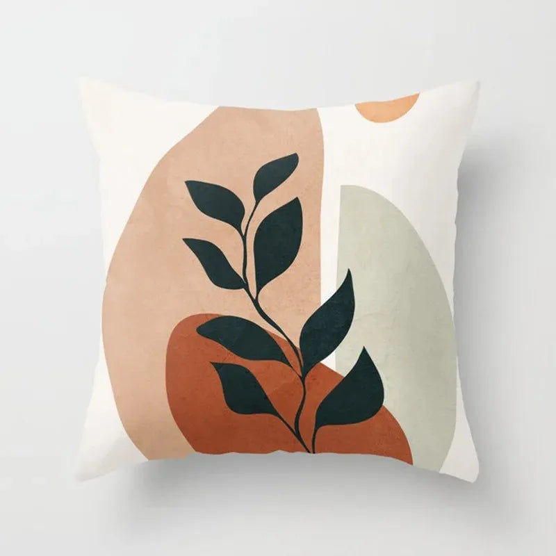 VelvetHaven - Botanical Cushion Cover for a Fresh, Natural Interior