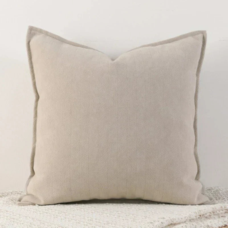 DuneWeave - Solid Color Chenille Cushion Cover for a Warm Interior