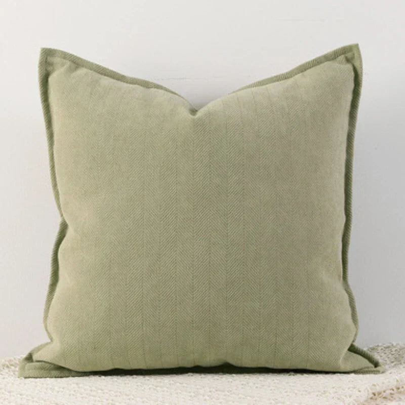 DuneWeave - Solid Color Chenille Cushion Cover for a Warm Interior