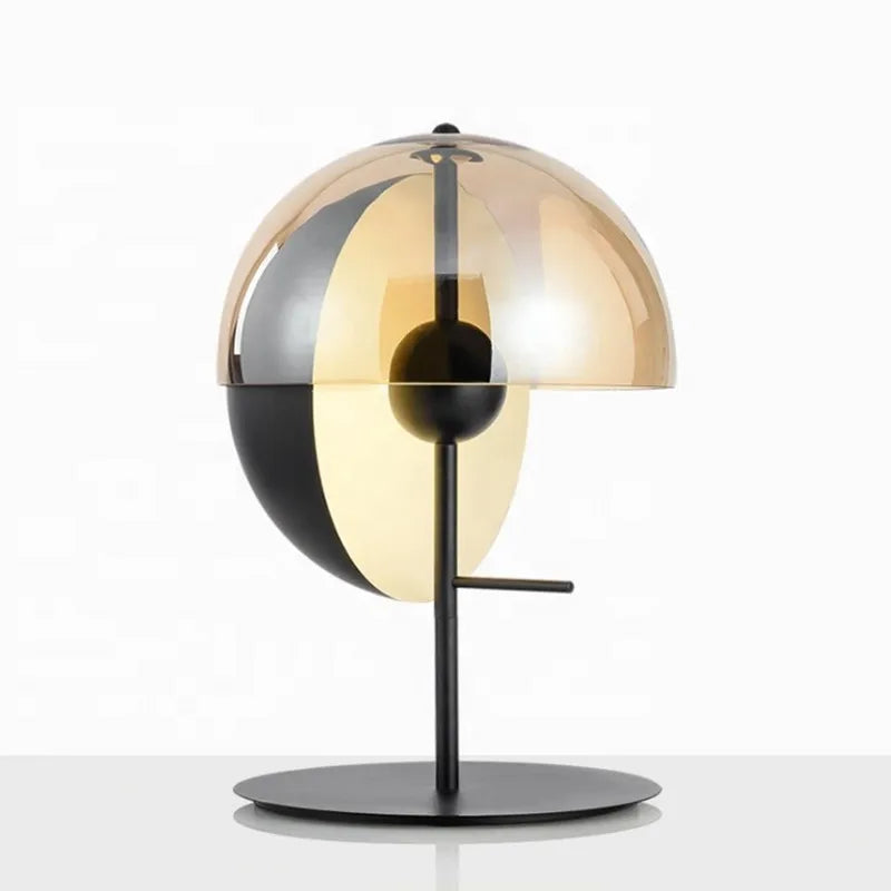 Zavrik - Glass and Metal Designer Table Lamp