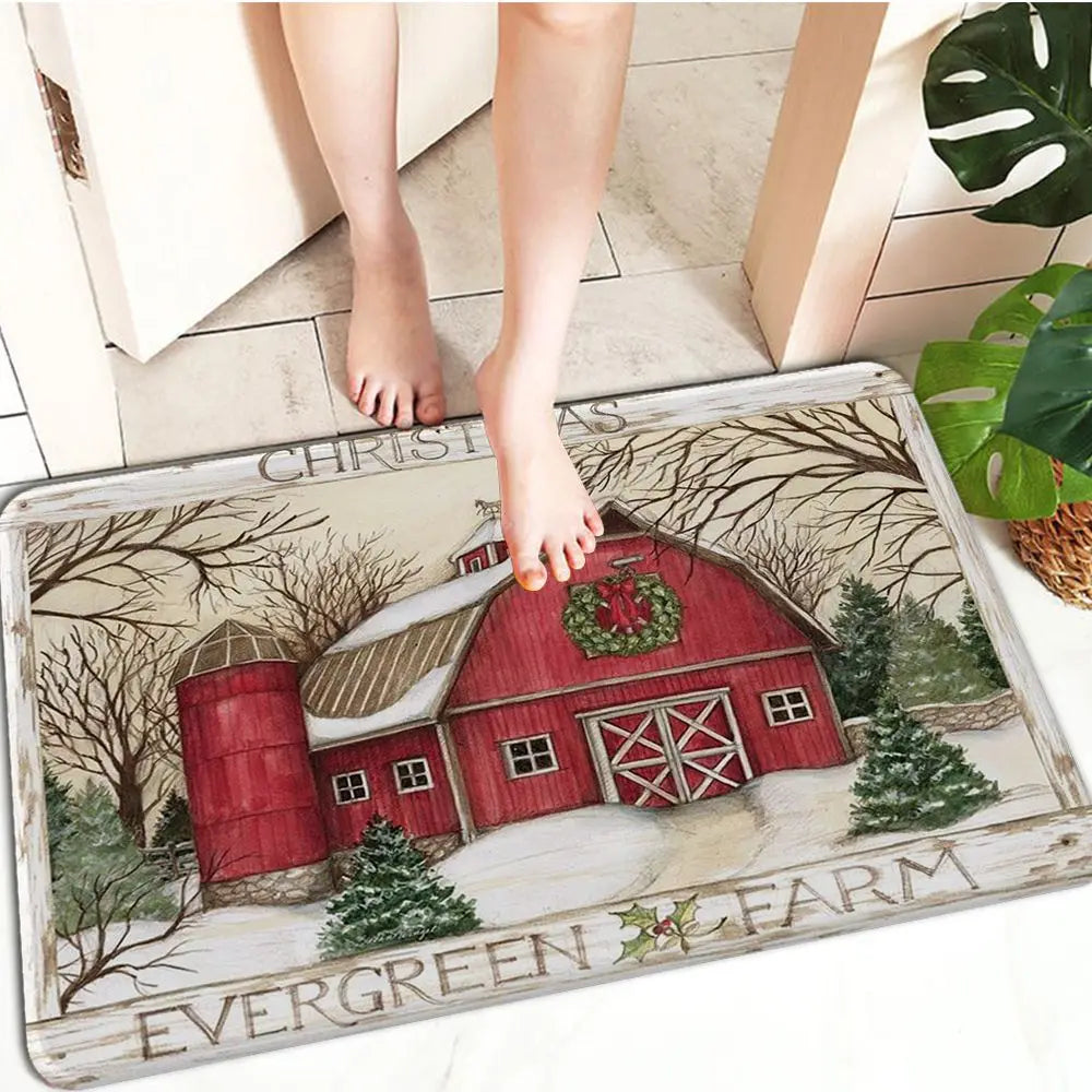 FestiveWelcome - Paillasson de Noel Luxueux pour votre Entree