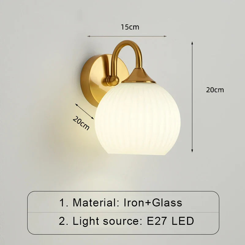 ModernWall - Scandinavian Glass LED Wall Sconce