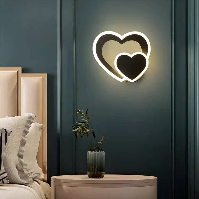 HeartGlow Wall Lamp - Modern LED Heart Wall Light