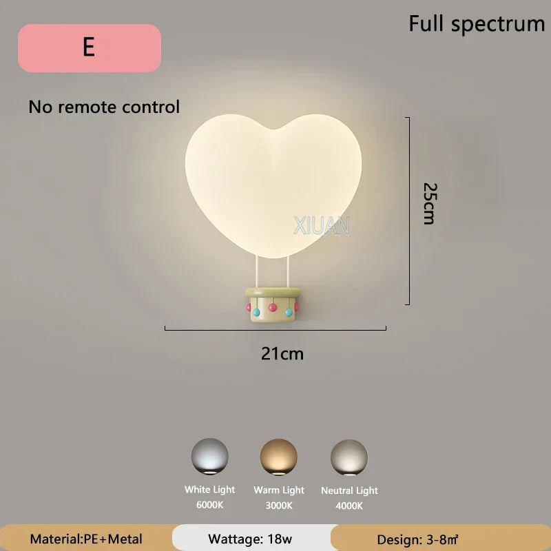 LoveLicht - Pink Cloud LED Wall Light for Kids' Room