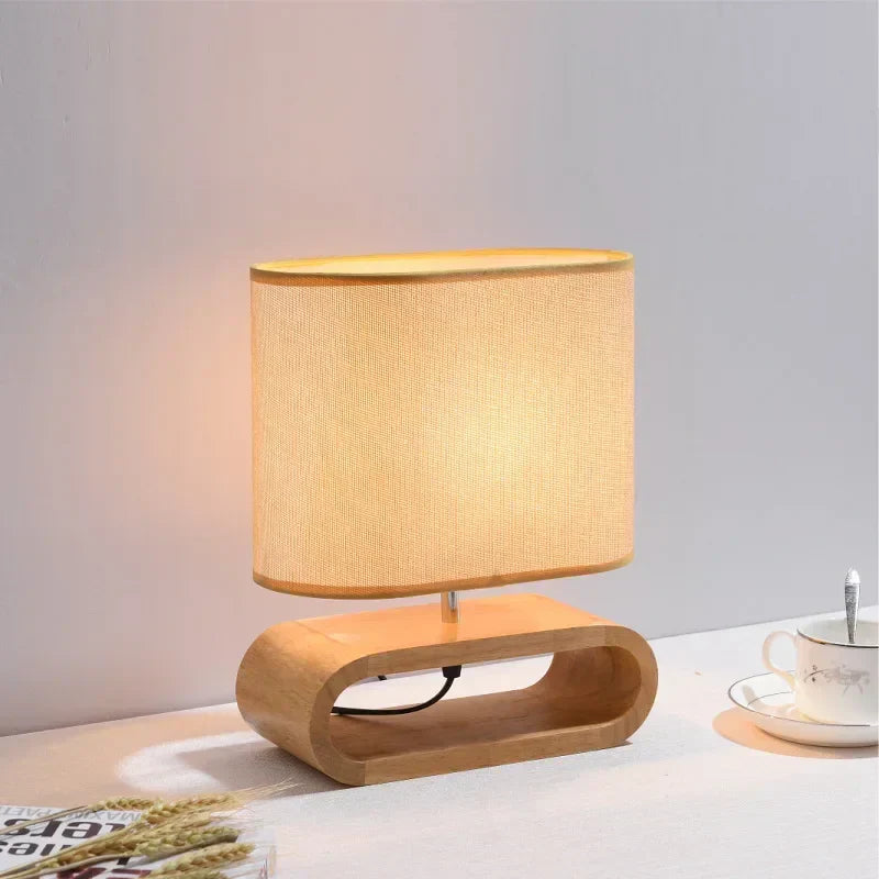 ZenHout - Wooden Desk Lamp for a Serene Ambiance