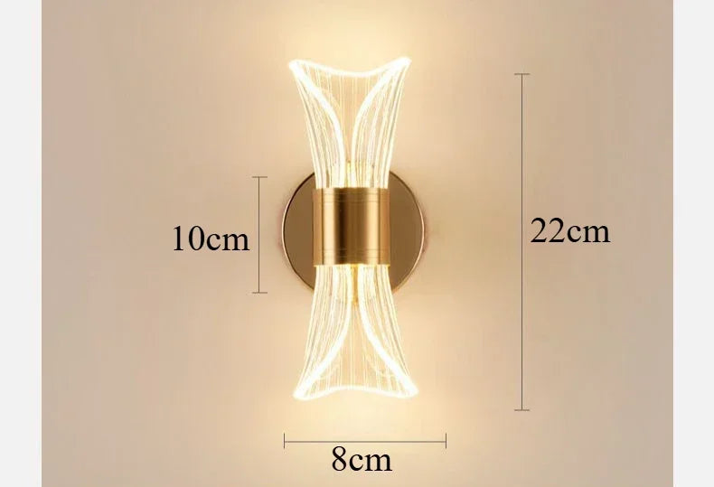 GlowCurve - Applique Murale LED Élégante pour Chambre et Salon