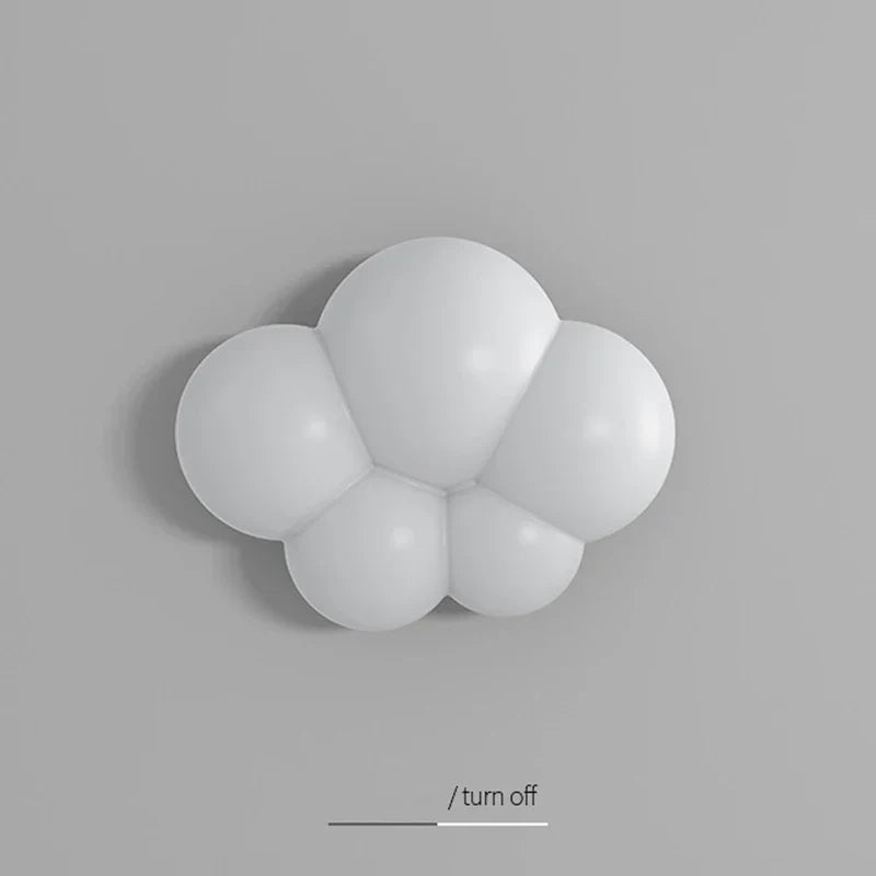 WhiteCloud Lamp - LED Cloud Wall Sconce for Bedroom and Living Room