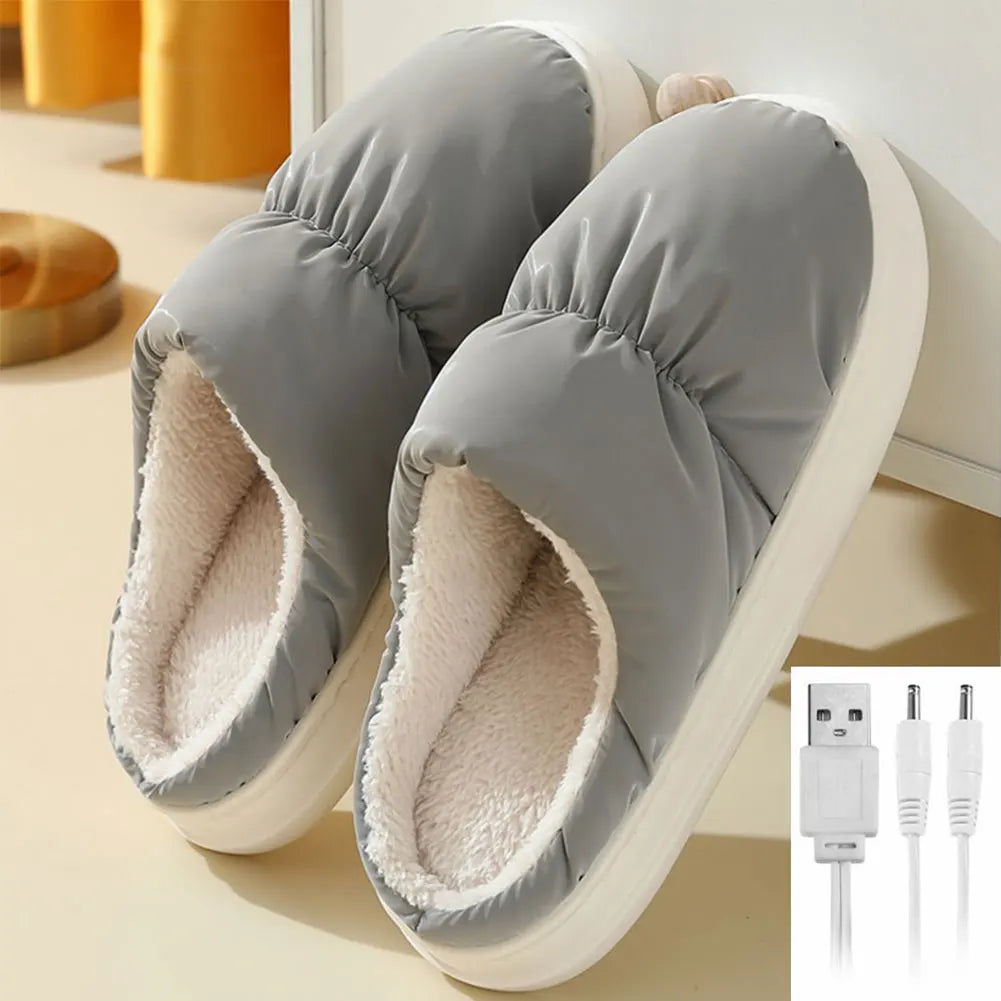 CloudCuddle Comfort Slippers - Plush Heated Slippers for a Cozy Winter