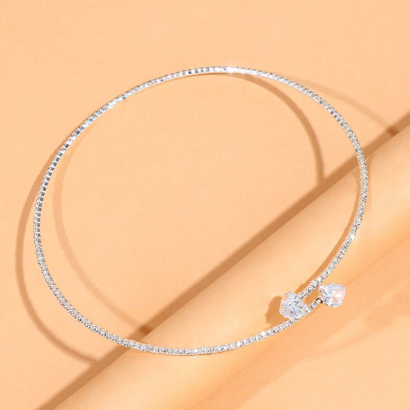 Collier Ras de Cou Zirconia Scintillant - Glamour
