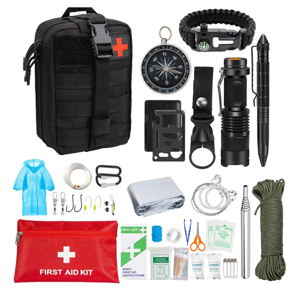 SurvivalAid - Kit complet de premiers secours et de survie