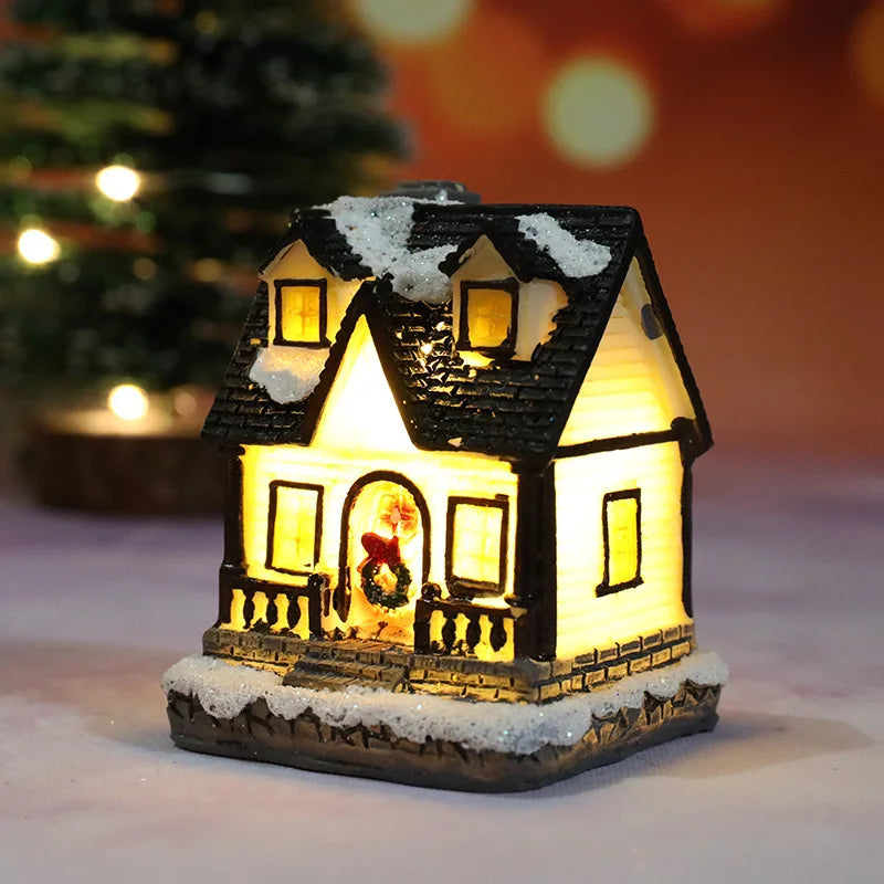 FestiveGlow Maisonnette - Cordless LED Cottage Lamp