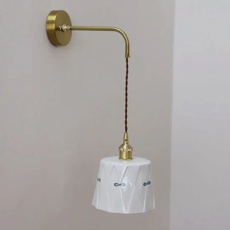 ZenGlow Light - Applique Murale Japonaise Rétro avec Interrupteur