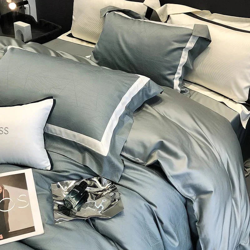 Serene Escape - Luxury Egyptian Cotton Duvet Cover Set