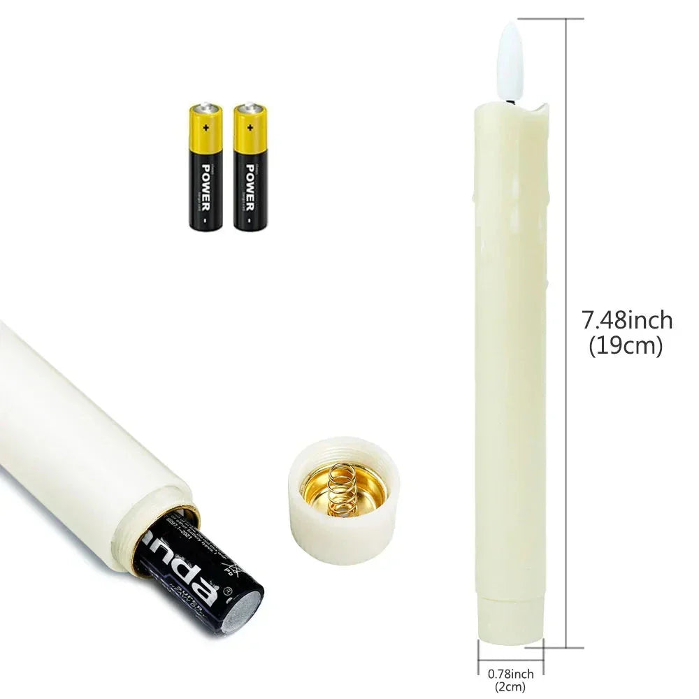 TaperFlame - Elegant Flameless LED Taper Candle Set