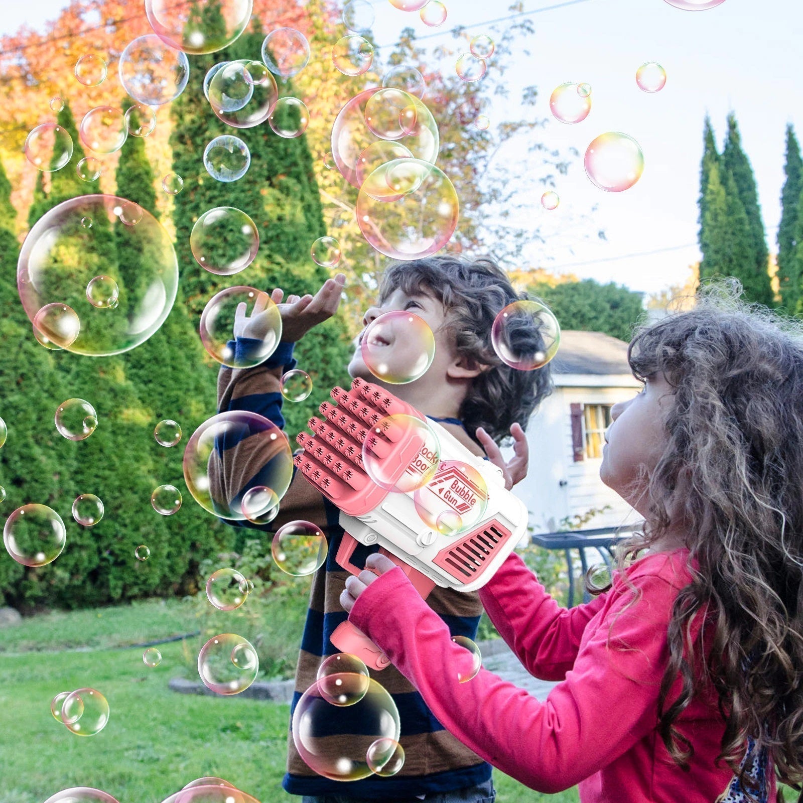 EndlessBubbles Blaster - Pistolet à Bulles Sans Piles
