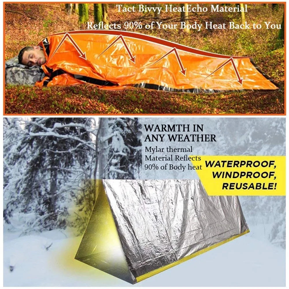 SurvivalShield Bivy - Sac de survie imperméable