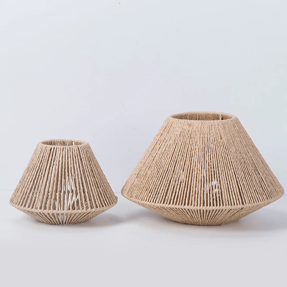 Rattan Pendant Light - Geometric Design Hanging Lamp for a Warm Atmosphere