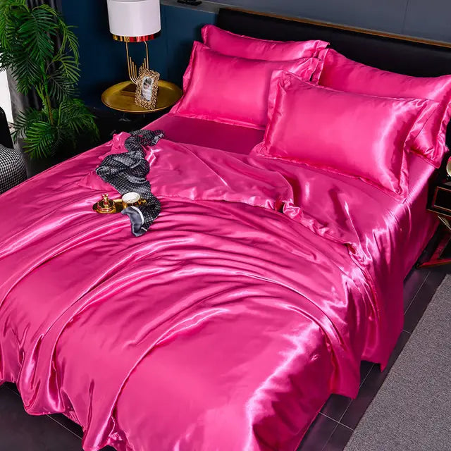 SatinLuxe Duvet Cover - Soft, Glossy Satin Bedding