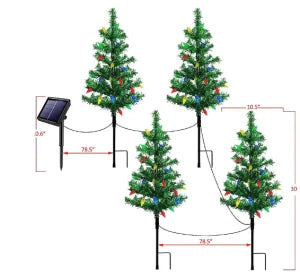 Lumos Festive Glow - Lampes solaires LED étanches pour jardin et terrasse